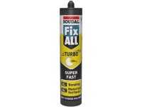 Soudal Fix All Turbo Sealant and Adhesive 290ml White 122236