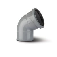 POLYPIPE SWB23B BLACK BEND 112DG 110mm SOIL