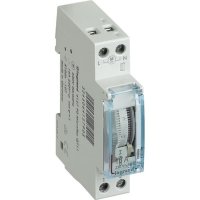 Legrand 24Hr 1 Mod Dinrail Analogue Timeclock With Reserve 41279