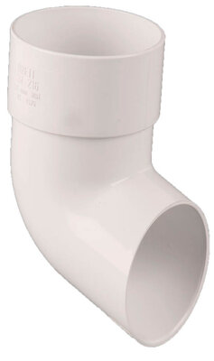 68mm Round Downpipe Shoe Arctic White