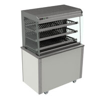 Versicarte Pro Heated Grab & Go, 2xGN, Curved Glass & Solid Back, Standard Height