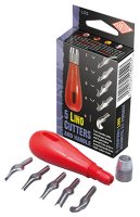 Lino Cutters & Handle (5)