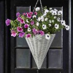 14" Seashell Faux Rattan Cone 1