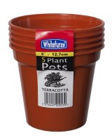 WHITEFURZE 12.7CM 5'' POT TERRACOTTA PAK5