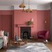 Heritage Coral Pink Eggshell Living Room