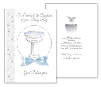 Card/On Your Baptism-Boy/3 Dimensional   (22681)