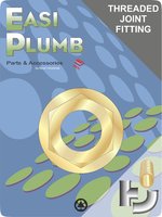 Easi Plumb 1/2" Brass Hexagonal Backnut