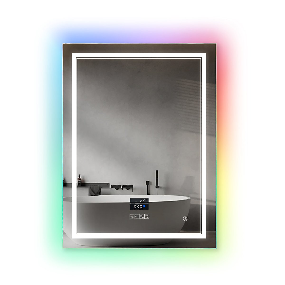 RGB LED MIRROR WITH SPEAKER