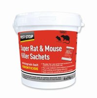 PEST-STOP SUPER RAT & MOUSE KILLER SACHETS 25G