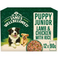 James Wellbeloved Puppy Lamb & Chicken in Gravy Pouch 12x90g