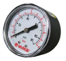 Manometer 0-6b &Oslash;50 1/4 dorsaal