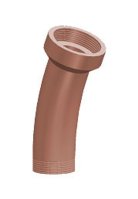 TRADITIONAL SALT GLAZE DRAIN 150mm 22DG MEDIUM RADIUS BEND KRB3/2