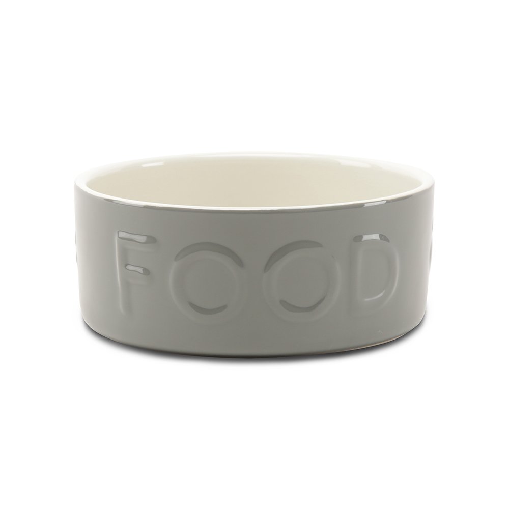 Scruffs Classic Grey Stoneware Food Bowl Extra Large 1x4 25cm 