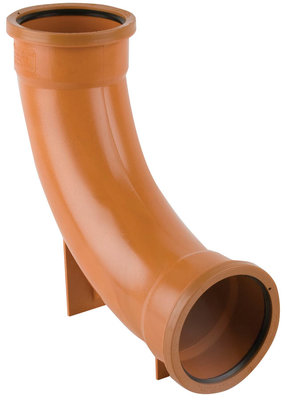 110mm 87.5 degree Double Socket Rest Bend (Long Radius)