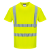 Portwest Hivis Cotton Comfort Short Sleeve T-Shirt, Yellow