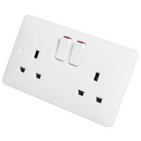 SOLLYSTA SWITCHED SOCKET 2 GANG  13A