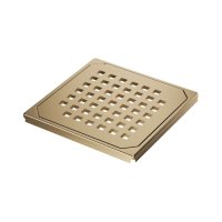 Abacus Elements Designer Shower Drain Cover Brushed Brass