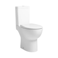 Tucker French Tonbridge Comfort Height Rimless Open Back Close Coupled WC Suite with Quick Soft Close Seat