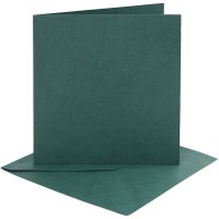 Cards & Envelopes - Dk Green (4pk)
