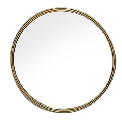 90cm Round Mirror - Gold 1
