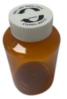 200ml PET AMBER TABLET VIAL CHILD RESISTANT BOXED (100)