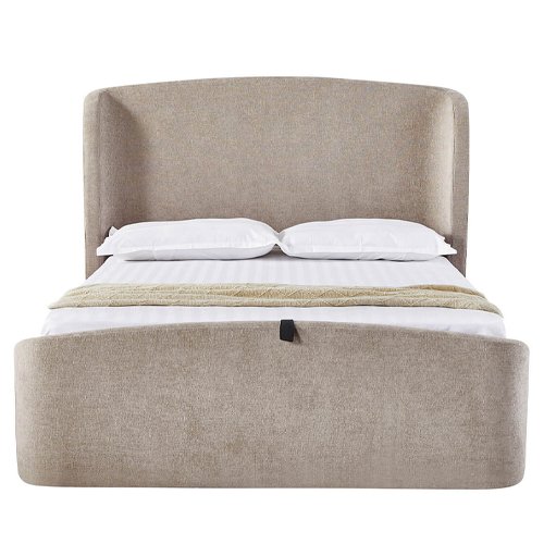 Blossom Gas Lift Ottoman Storage Bed - Beige 4