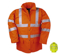 FLEXOTHANE 7650 PU Hi-Visibility Waterproof Lined Jacket Yellow or Orange