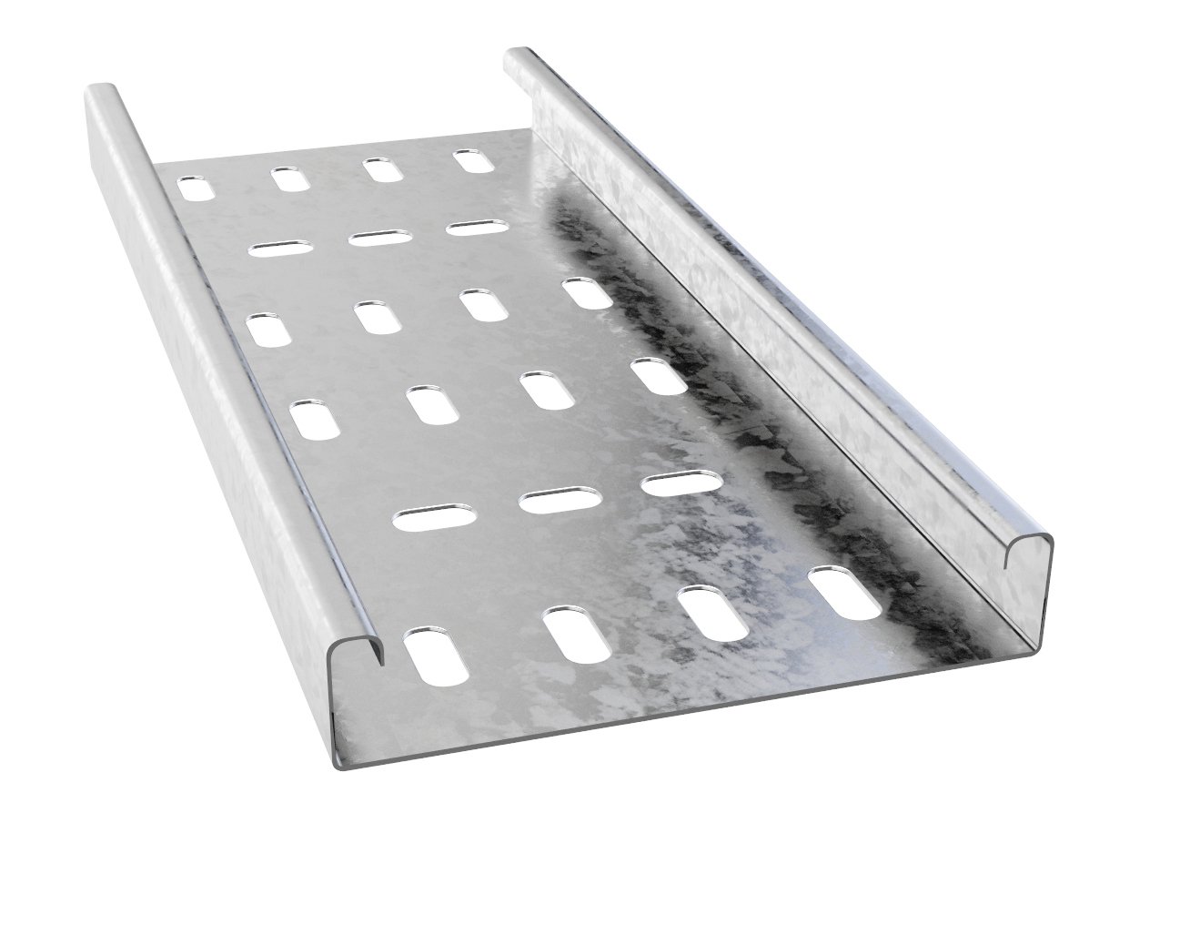 75mm x 25mm - Medium Duty Pre Galv Return Flange Cable Tray