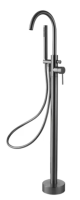 GIRO GUNMETAL GREY FREESTANDING BATH SHOWER MIXER - CG88MG