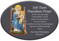 Ceramic Oval Plaque/Walsingham (38325/WALSINGHAM)