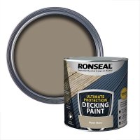 Ronseal Ultimate Protection Deck Paint Warm Stone 2.5l Tin & Colour Swatch