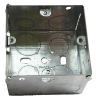 Cesco TE18 47mm 1 Gang Flush Metal Box