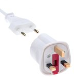 13A European Plug Adaptor - White | 978652 4