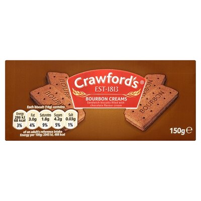Crawford Bourbon  Creams 150g