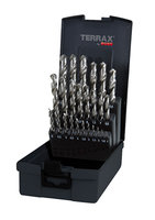 Terrax Twist Drill Set HSS Ground 1-13mm