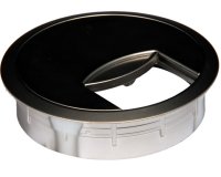 CMD Plastic 80mm Cable Grommet - Black