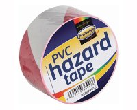 Red/White Adhesive Tape 33Metre x 50mm