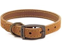 Ancol Timberwolf Leather Collar Mustard 14" x 1