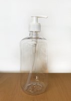 Clear 500ml Bottle with Pump lid