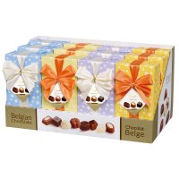 Display of assorted chocolates in gifty design boxes - 12x250g