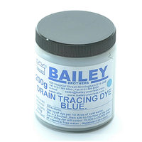 Bailey Drain Tracing Testing Dye Blue 200g