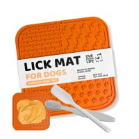 Dogs Life Lick Mat For Dogs with Spreader & Brush