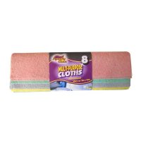 SQUEAKY CLEAN  MULTI PURPOSE CLOTHS PACK OF 8
