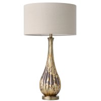 Santiago  GlassTable Lamp and Shade 84cmH