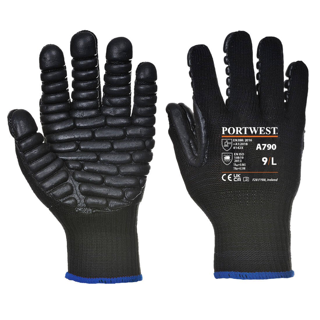 PORTWEST ANTI-VIBRATION GLOVE - ABRASION LEVEL 4