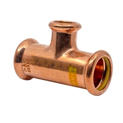 Pressfit 28x28x22mm Reducing Gas Tee
