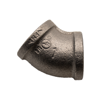 1" 45 Deg. Elbow, Black Pipe