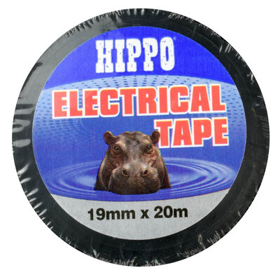 Hippo Electrical Tape 19mm x 20m Black