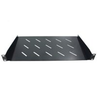 Fortis Fixed Shelf 1U 400mm, 2 Mounting Ears
