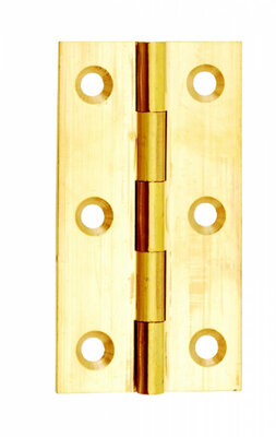Dale Hardware Brass 75mm Butt Hinge (x2) Dx40516